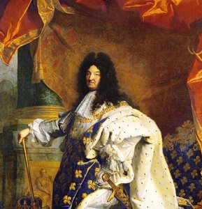 Louis XIV i kongelig kostume, 1701 (detalje af 59867)